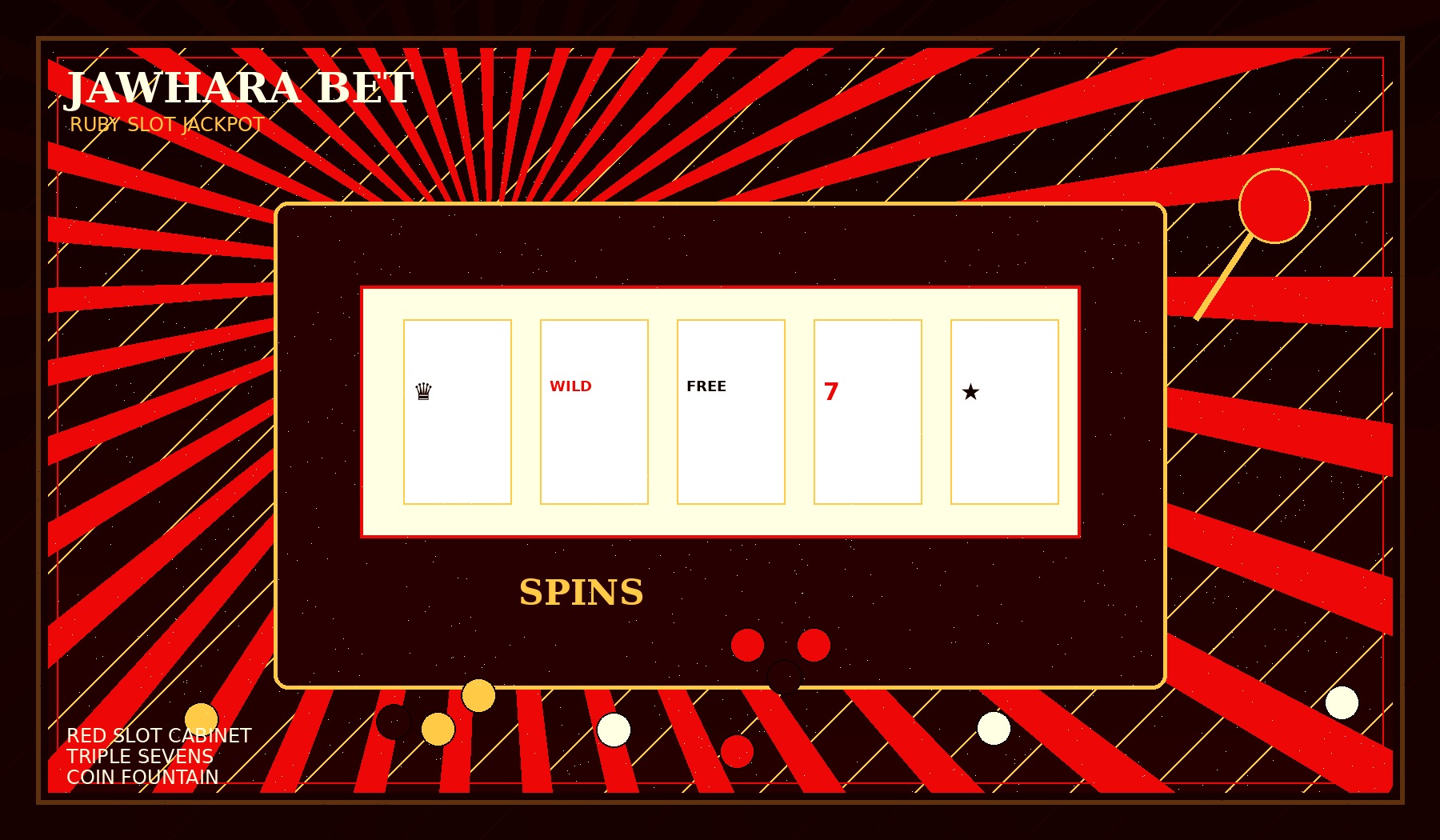 Art Deco casino hero scene for Jawhara Bet